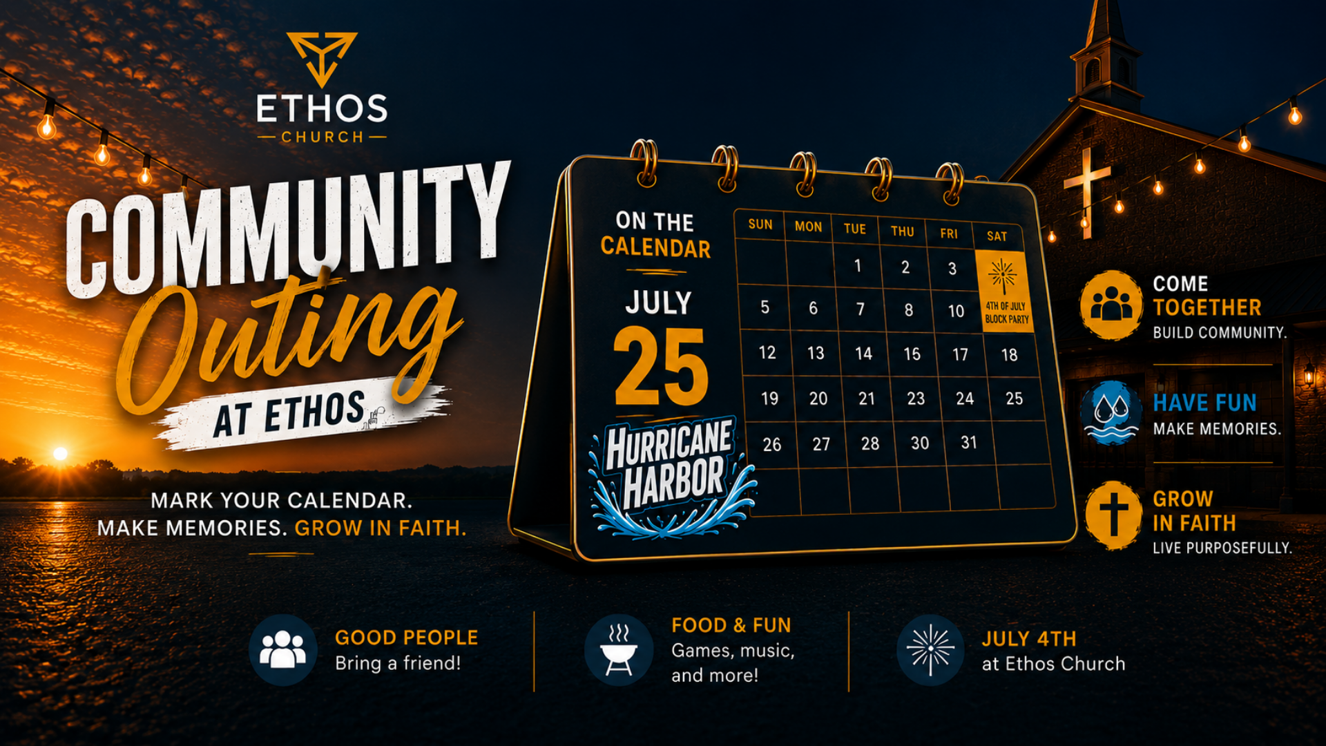 Community Outing at Hurricane Harbor - July 25